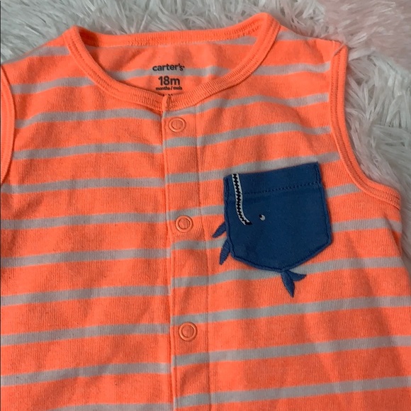 Carter’s Whale Pocket Onesie 18 Months - Picture 2 of 4